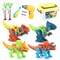 DIY Dinosaur Construction Building Block Assembly Toys with Electric Drill